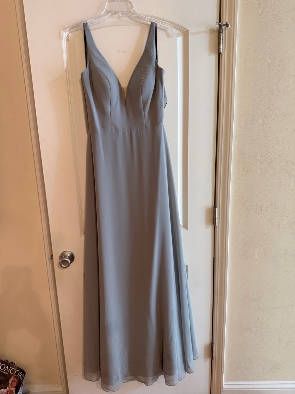 SORELLA VITA Light Gray V‑Neck Maxi Dress